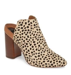 Dolce Vita Renly Mule Leopard Calf Hair Heeled 8